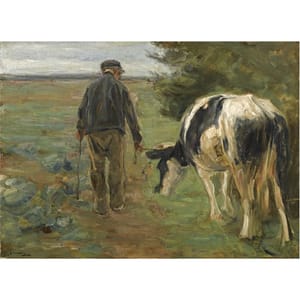 Artwork Title: Bauer Mit Kuh (Farmer And Cow)