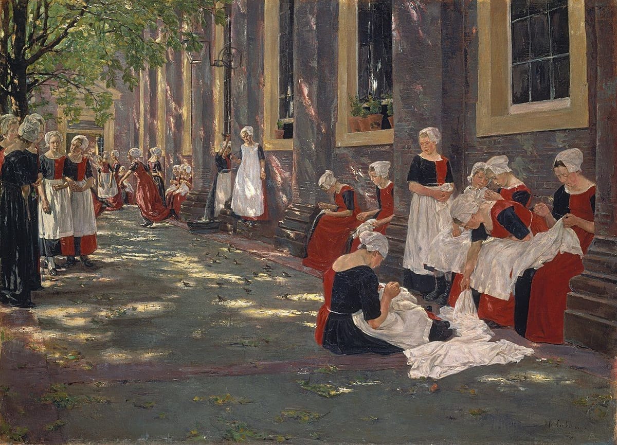 Artwork Title: Free period in the Amsterdam orphanage