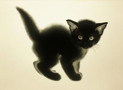 Artwork Title: Black Kitten
