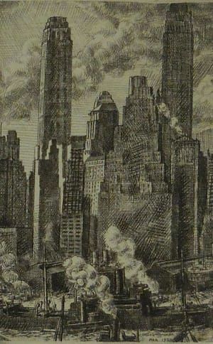 Artwork Title: Wall Street (Skyline from Laurents)