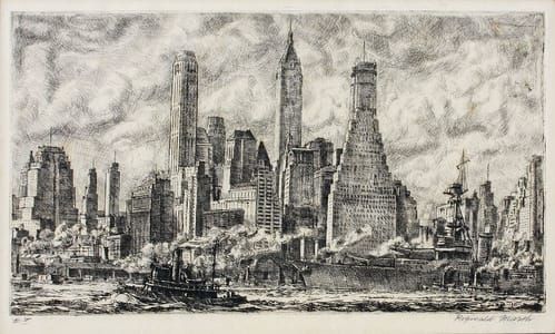 Artwork Title: Skyline from Pier 10, Brooklyn