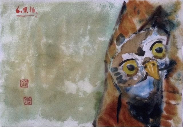 Artwork Title: Sperlingskauz (Sparrow Owl)