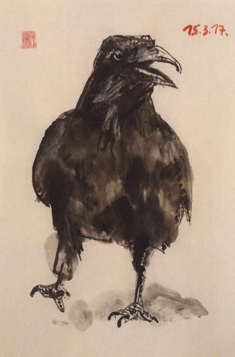 Artwork Title: Walking raven 15.3.17