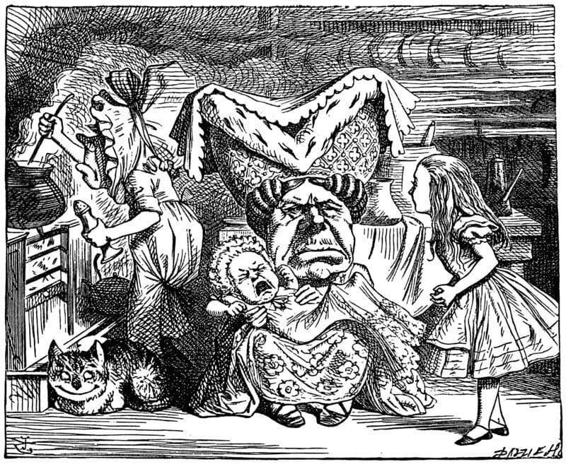 Artwork Title: Illustration of the Duchess from Alice in Wonderland