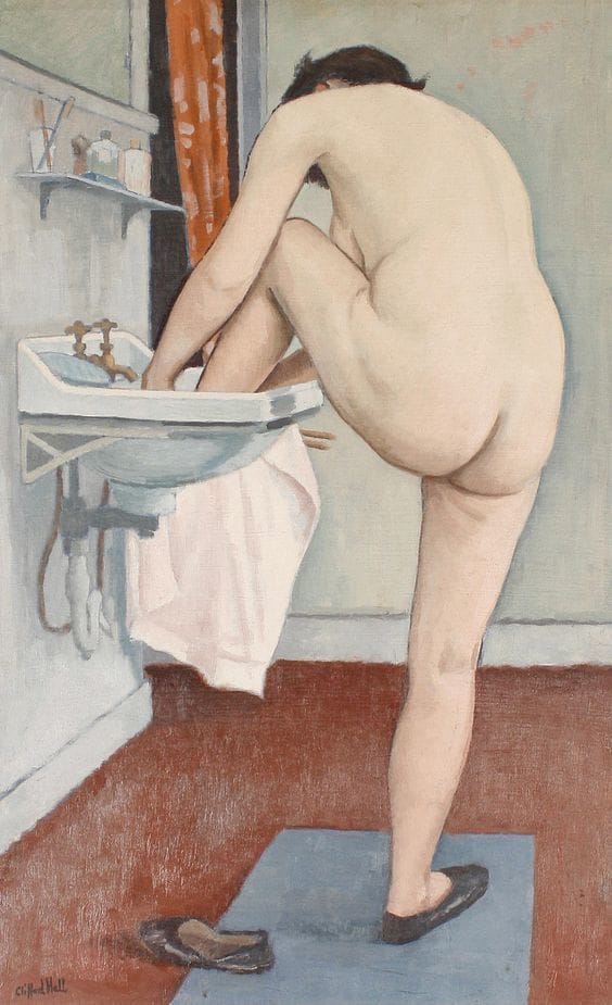Artwork Title: Woman Washing her Feet
