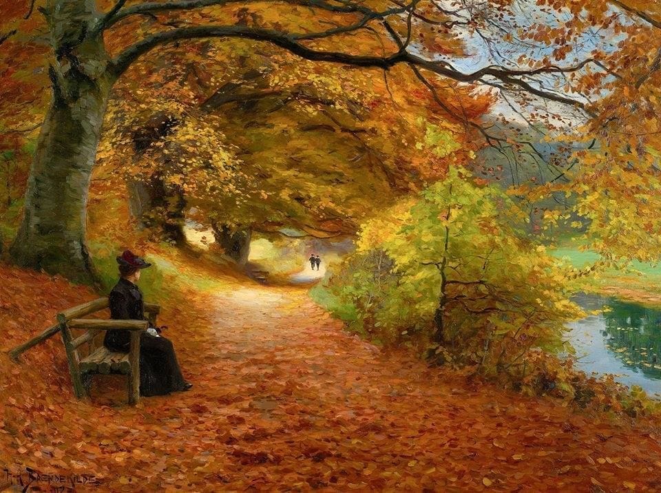 Artwork Title: Wooden Path in Autumn