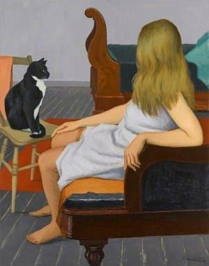 Artwork Title: Girl with a Cat