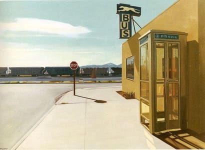 Artwork Title: Mojave Bus Station