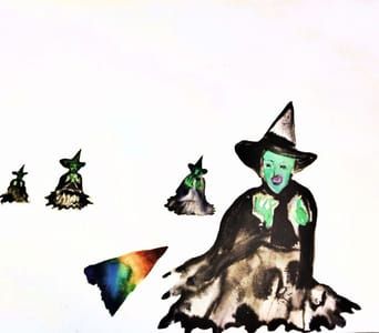Artwork Title: The Wicked Witch of the West and Other Enemies I've Thwarted With Water Alone