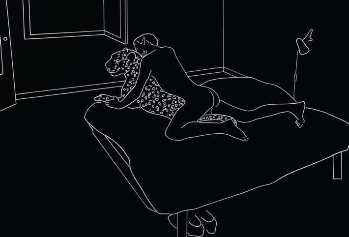 Artwork Title: A Boy with a Leopard