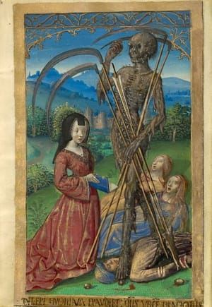 Artwork Title: Denise Poncher before a Vision of Death about 1500