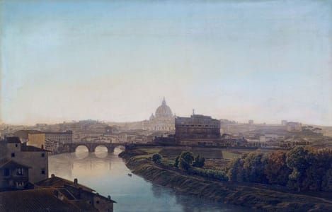 Artwork Title: Rome from the Tiber
