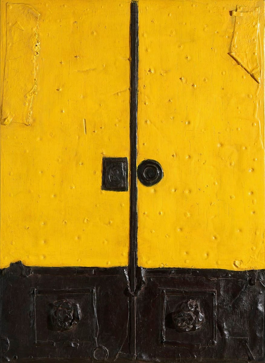 Artwork Title: Puerta Amarilla Y Negra