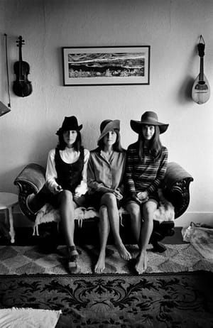 Artwork Title: Joan Baez, with sisters Pauline Baez and Mimi Fariña