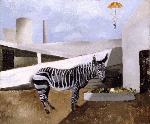 Artwork Title: Zebra And Parachute