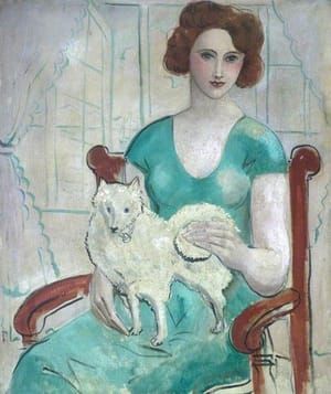 Artwork Title: Woman with a Dog