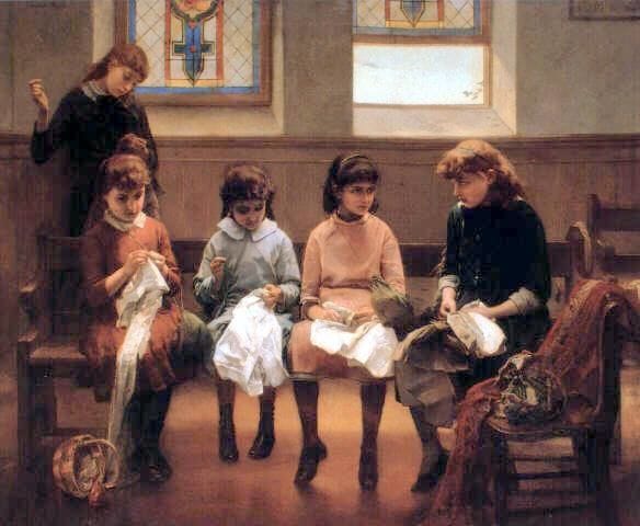 Artwork Title: The Sewing School