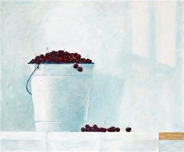 Artwork Title: Enamel Bucket with Cherries