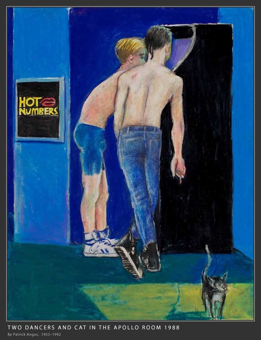 Artwork Title: Two Dancers And A Cat In The Apollo Room 1988