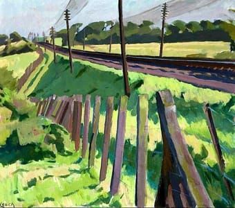 Artwork Title: Railway embankment