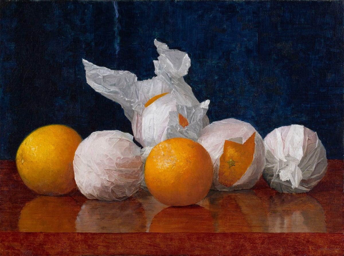 Artwork Title: Wrapped Oranges