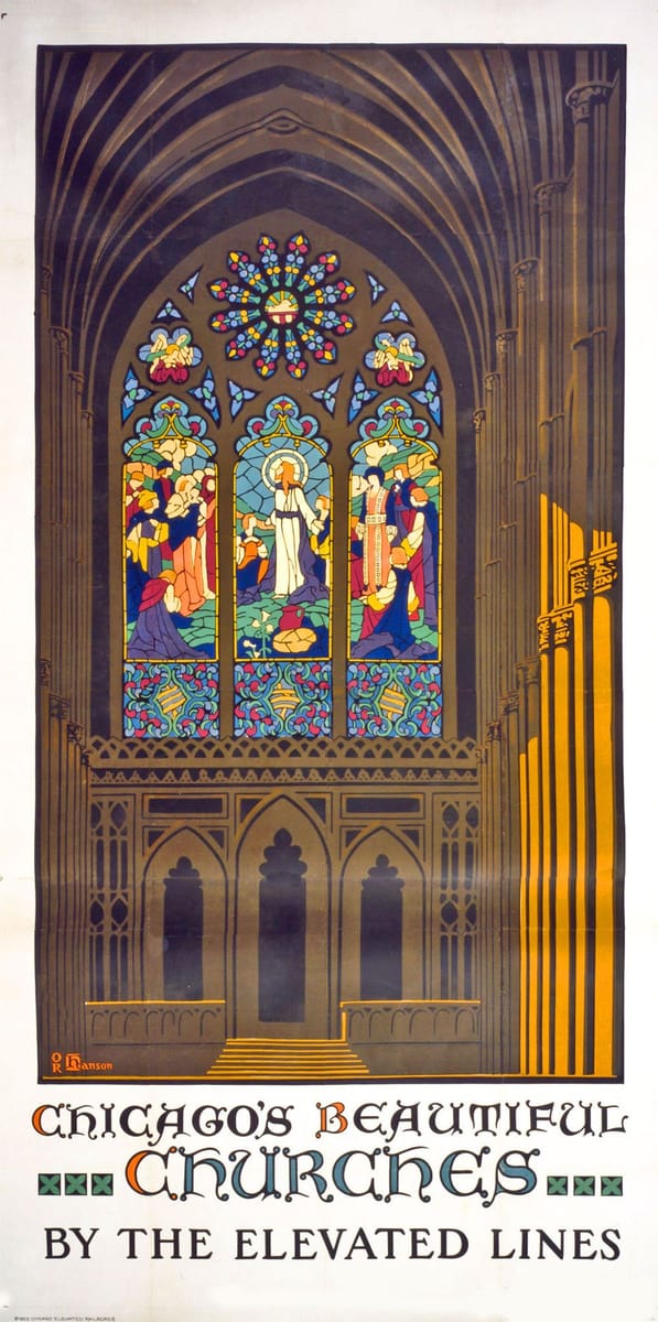 Artwork Title: Poster Chicago's Beautiful Churches