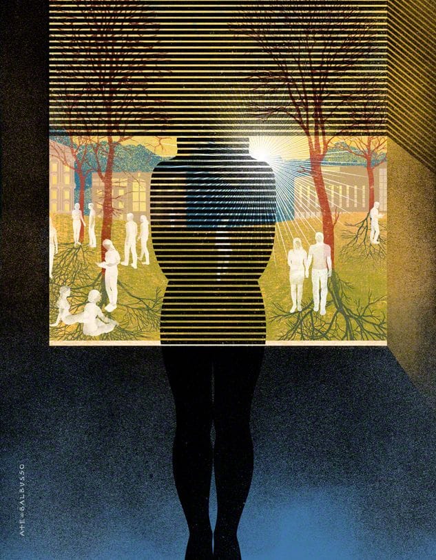 Artwork Title: anxiety and depression in college