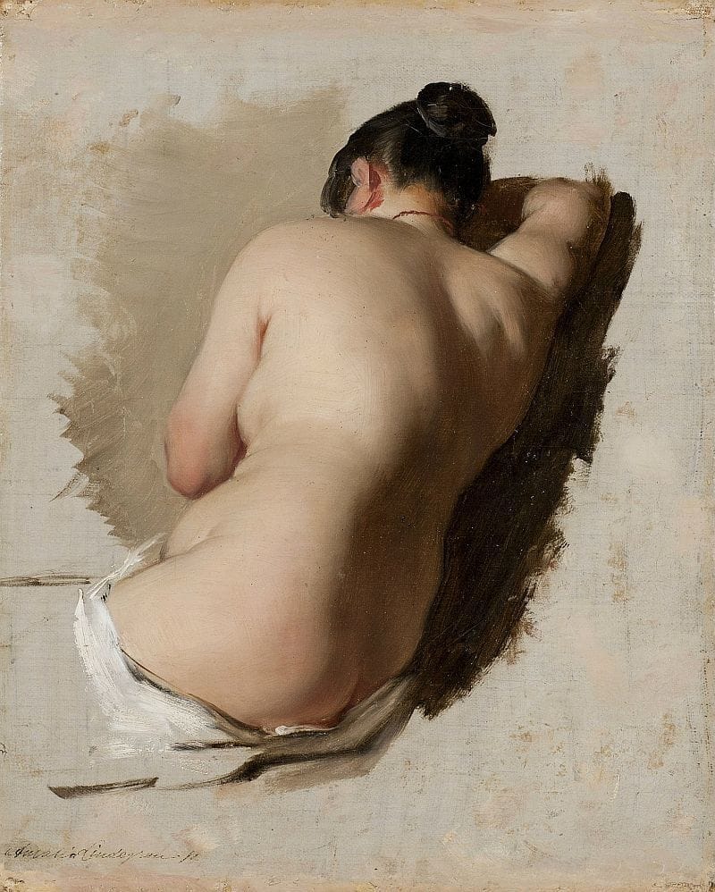 Artwork Title: Study of a Female Model, c.1853