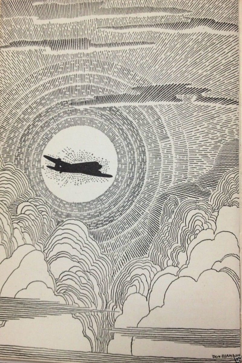 Artwork Title: Airplane in Clouds, God's-Eye View