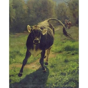 Artwork Title: Running Calf