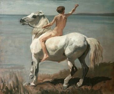 Artwork Title: Boy on a White Horse
