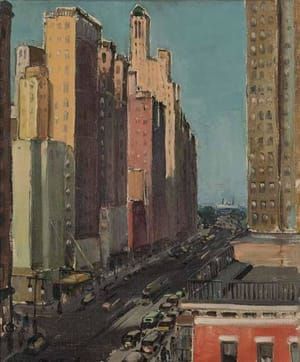 Artwork Title: Sixth Avenue and Ziegfeld Theater, New York