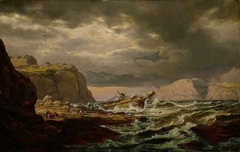 Artwork Title: Shipwreck on the Norwegian Coast