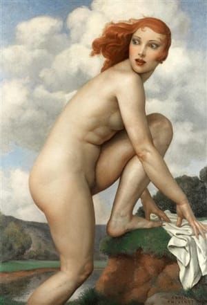 Artwork Title: The surprised bather