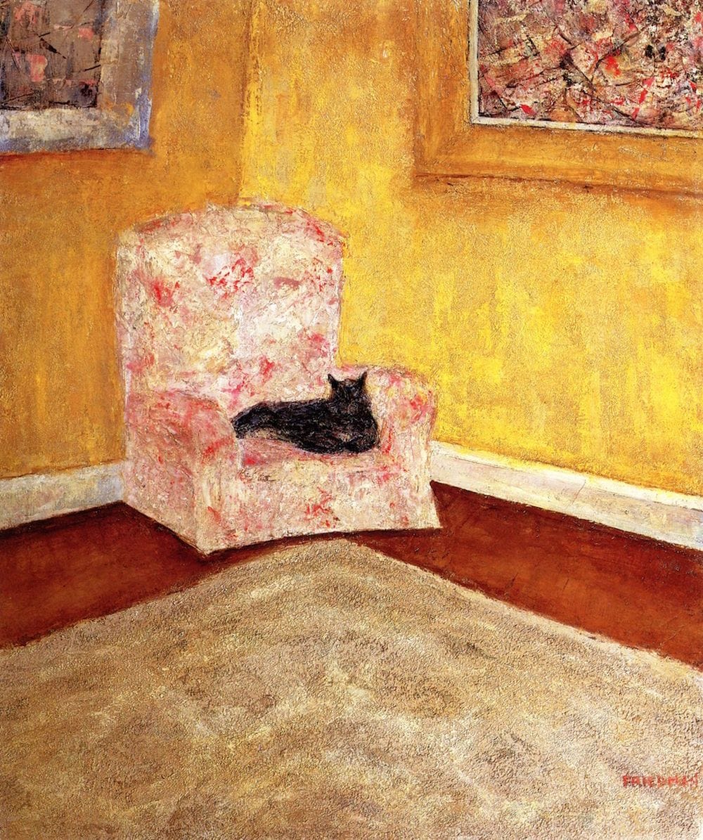 Artwork Title: Cat in Chair ,1942-1946