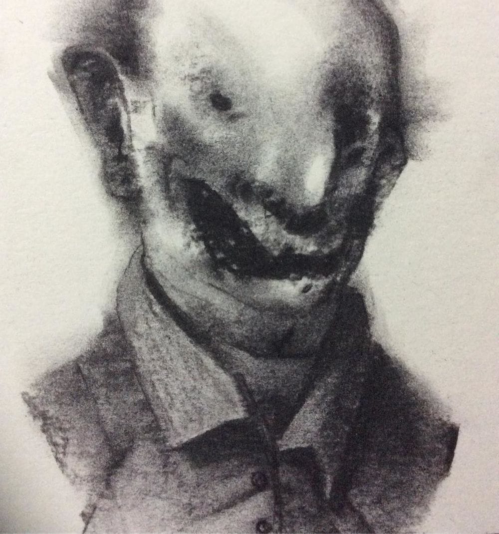 Artwork Title: Sketch Of A Man Smiling