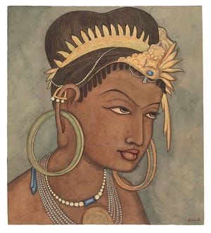 Artwork Title: Tribal Princess, after Ajanta