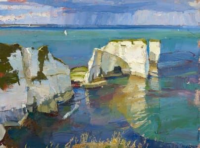 Artwork Title: End of Day, Old Harry's Rocks