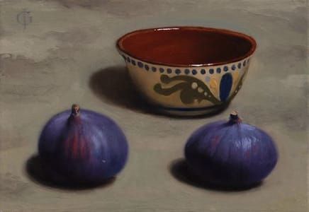 Artwork Title: Figs and Bowl