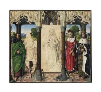 Artwork Title: The Virgin and Child with Saints Thomas, John the Baptist, Jerome and Louis