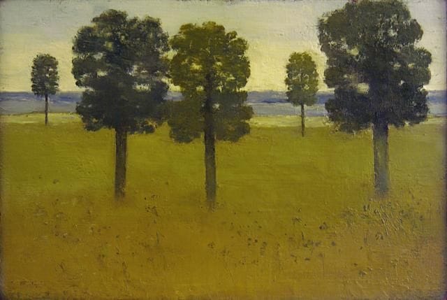 Artwork Title: The Sea, East Hampton (also called Trees and Distant Hills, East Hampton)