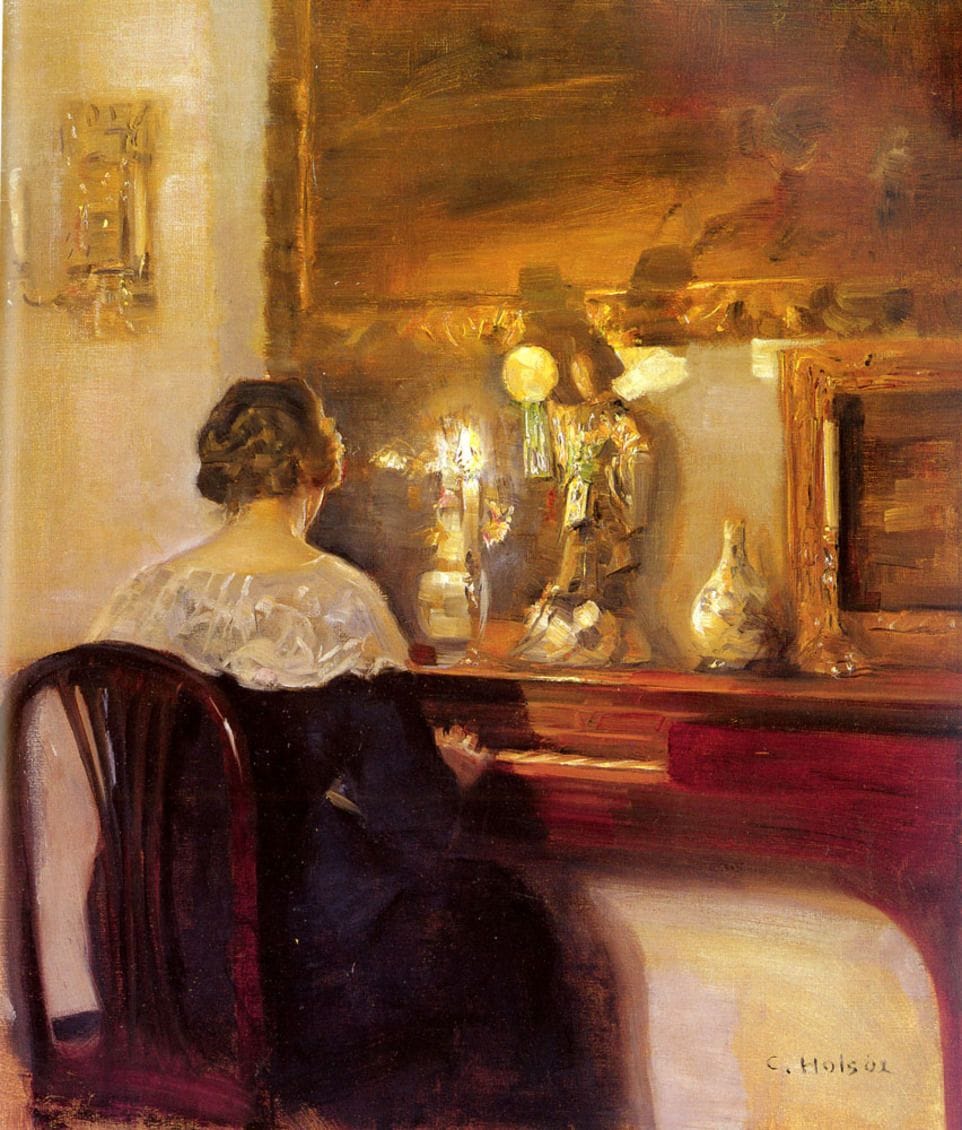 Artwork Title: A Lady Playing the Spinet