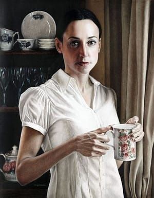 Artwork Title: Self Portrait with Tea