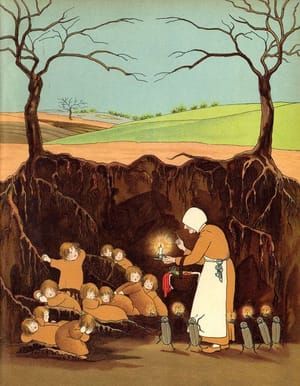 Artwork Title: Illustration from Etwas von den Wurzelkindern