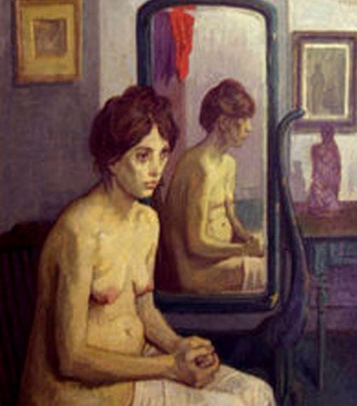 Artwork Title: Cynthia Nude before a Mirror