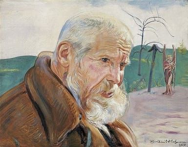 Artwork Title: Old Man with an Angel