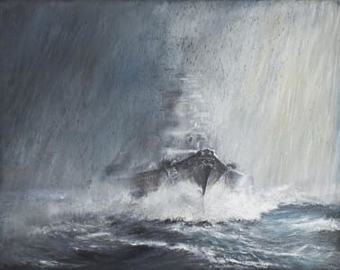 Artwork Title: Bismarck through Curtains of Rain