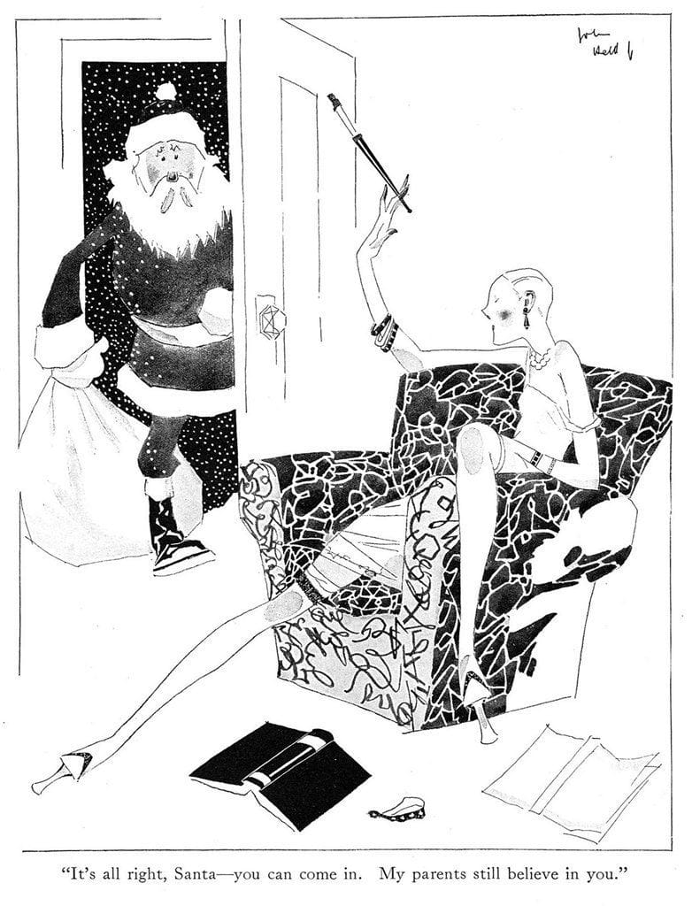 Artwork Title: It's all right Santa. You can come in. My parents still believe in you