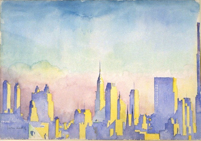Artwork Title: Manhattan Skyline