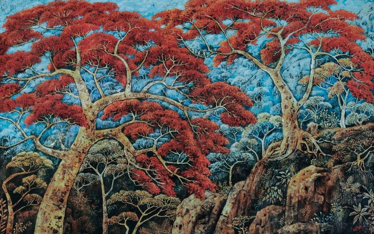 Artwork Title: Flamboyant Trees